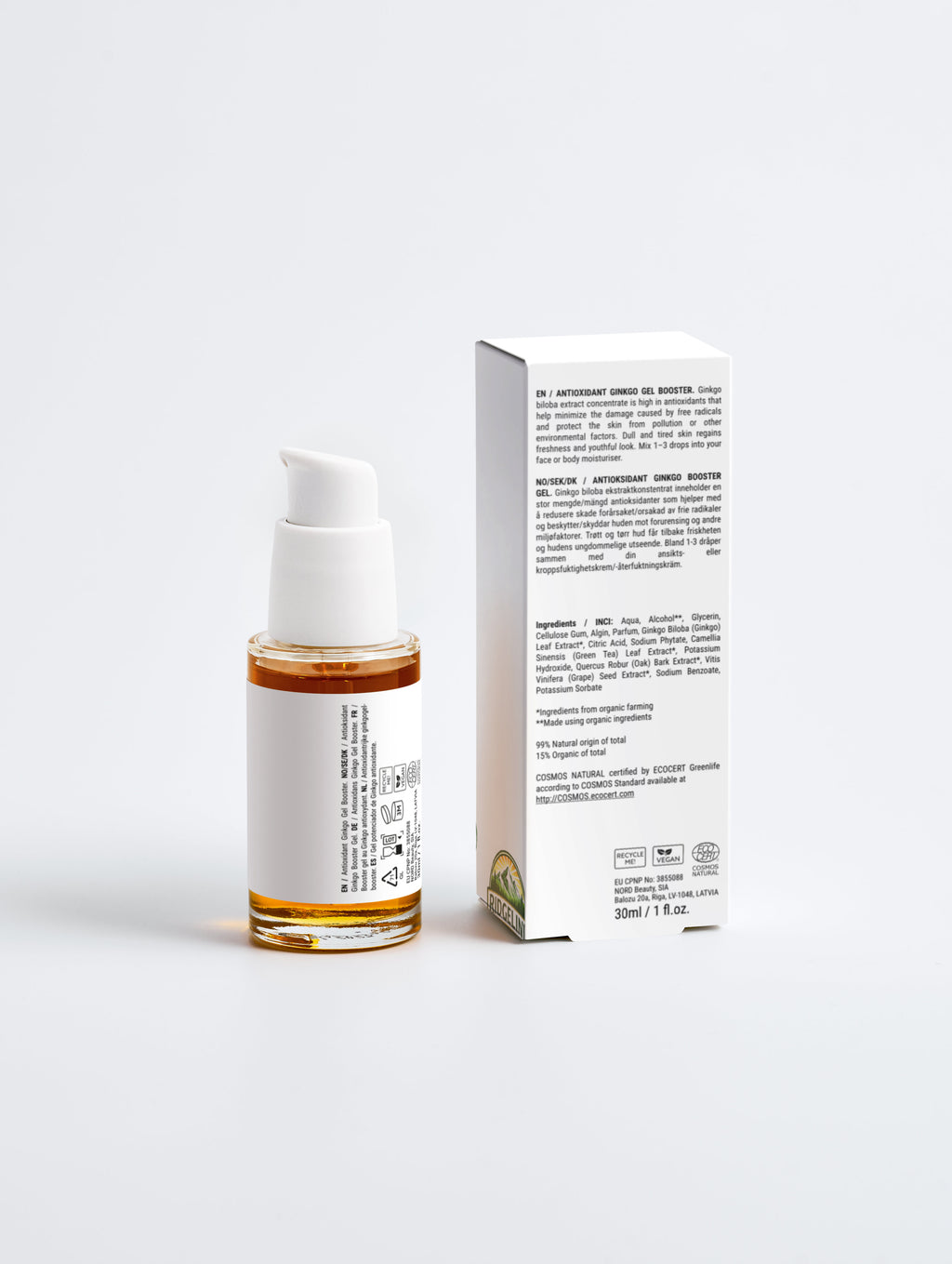 Antioxidant Ginkgo Gel Booster