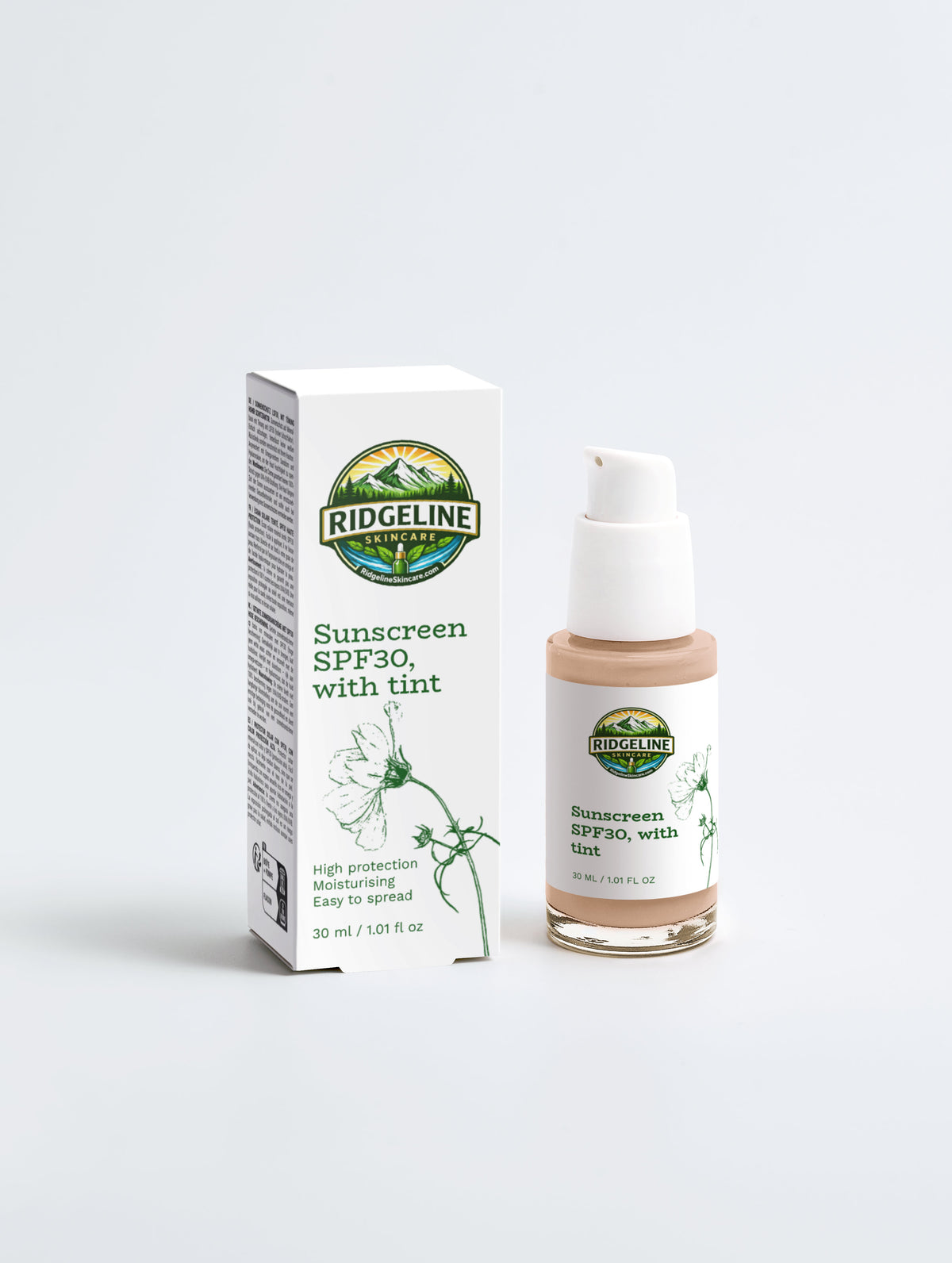 Sunscreen SPF30, with tint