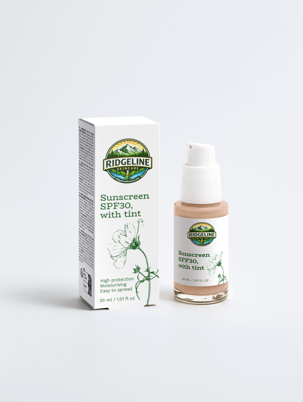 Sunscreen SPF30, with tint
