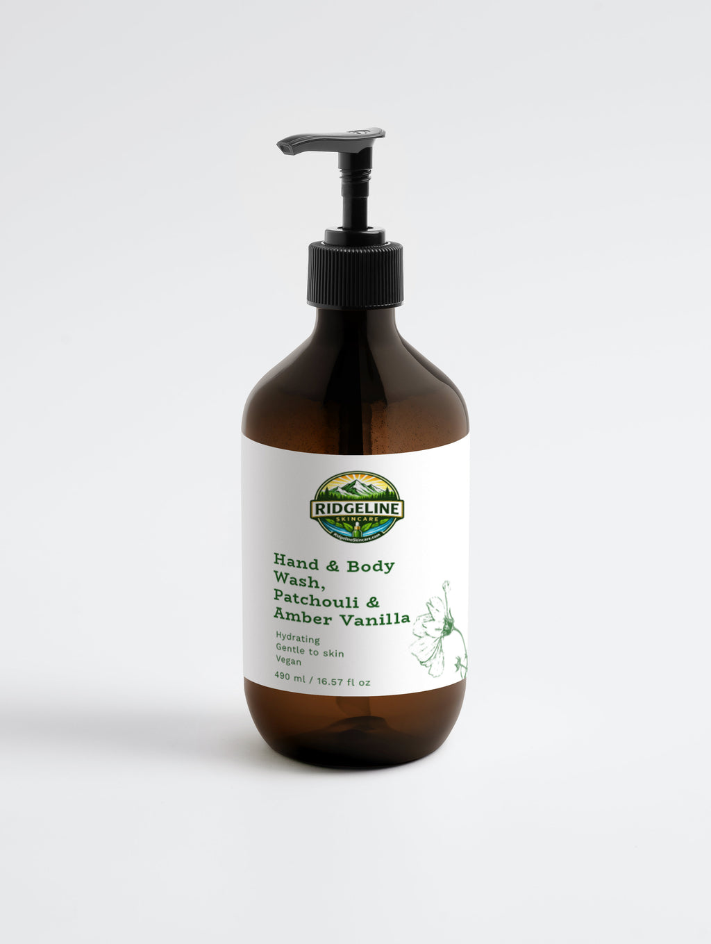 Hand & Body Wash, Patchouli & Amber Vanilla