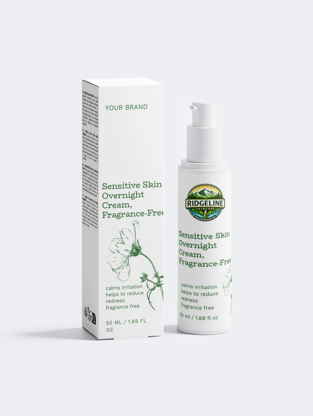 Sensitive Skin Overnight Cream, Fragrance-Free