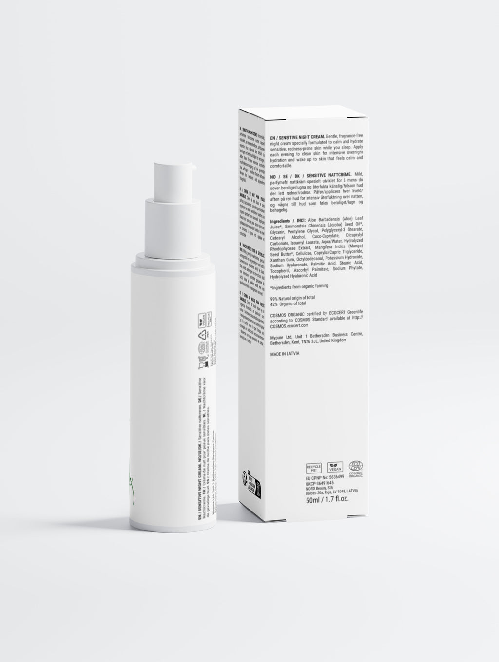 Sensitive Skin Overnight Cream, Fragrance-Free