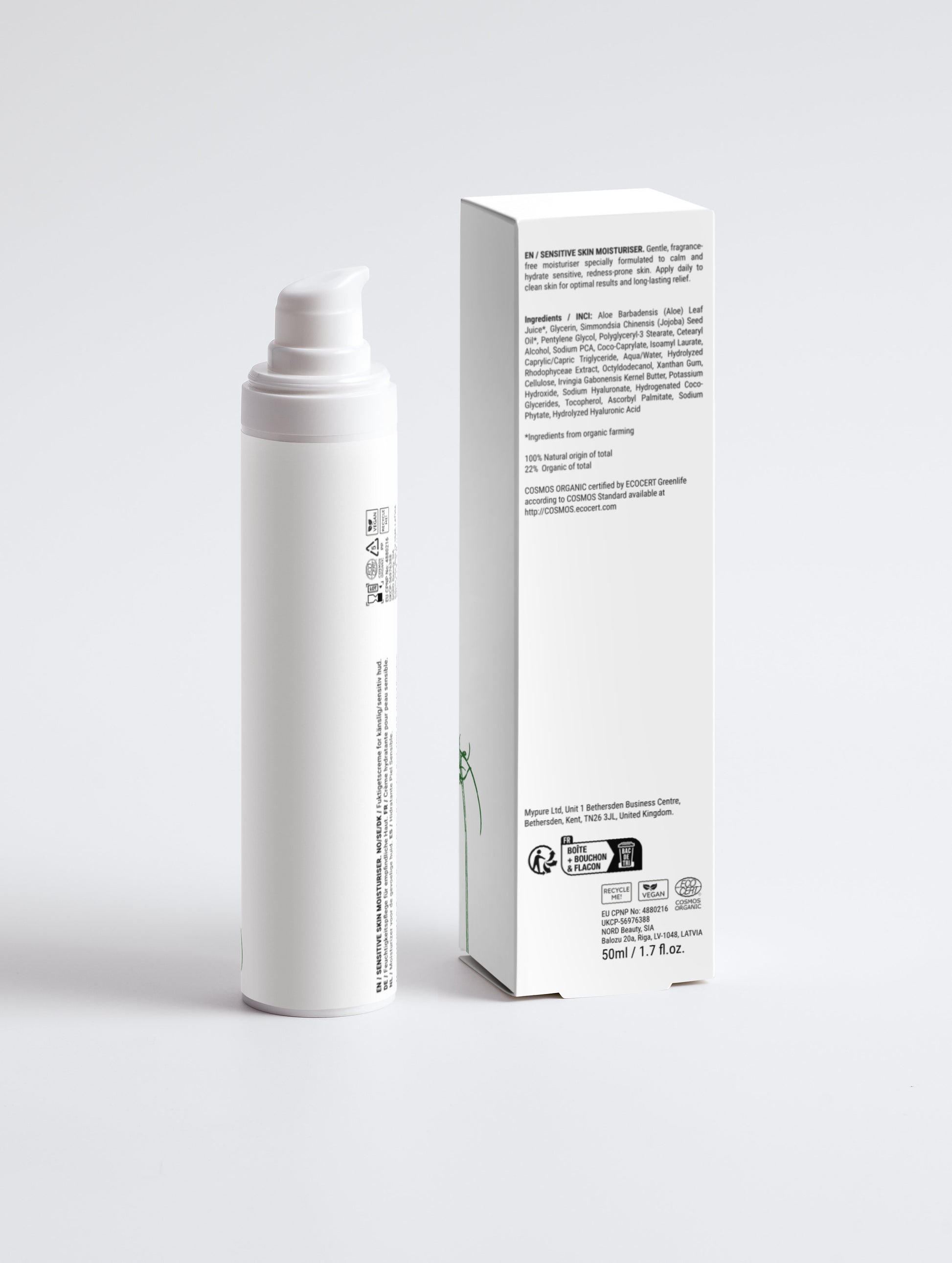 Sensitive Skin Moisturiser, Fragrance Free